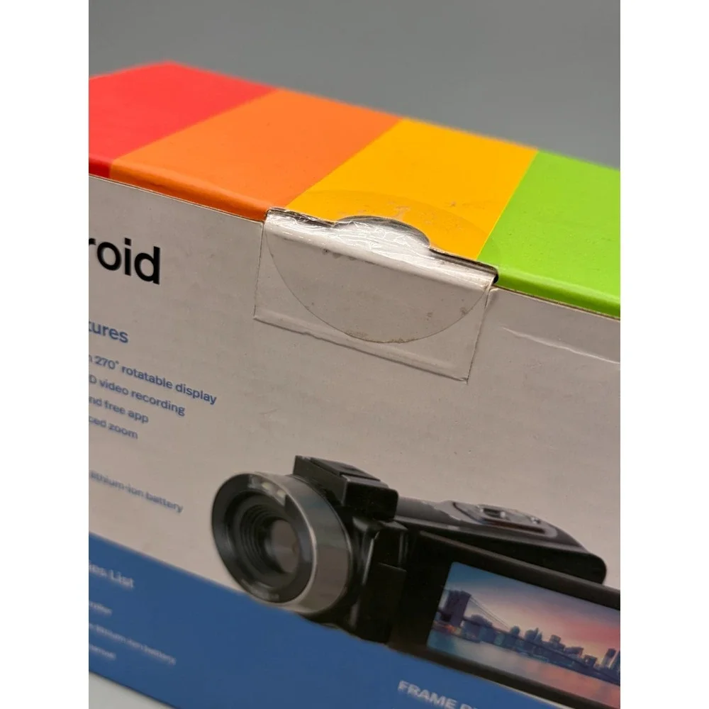 Polaroid 4k Digital Camcorder (ID995-BLK) - Sealed